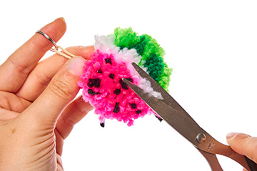 Watermelon Pompom Keyrings