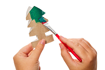 Cardboard Tube Christmas Trees