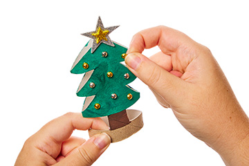 Cardboard Tube Christmas Trees