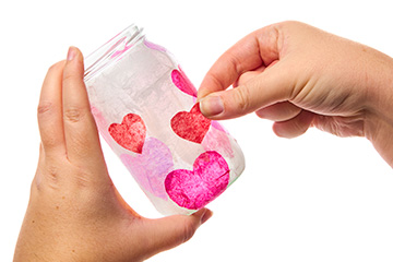 Heart Luminary Jar