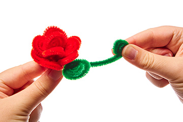 Pipe Cleaner Rose Ring