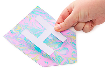 Foam Marbling Easter Bunting