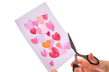 Watercolour Heart Card