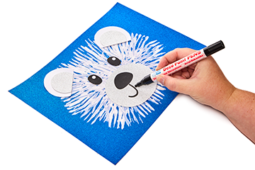 Fork Painting Polar Bear