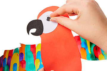 Squeegee Painting Parrot