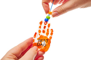 Father’s Day Shrink Art Keyring