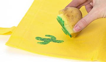 Potato Stamped Bag