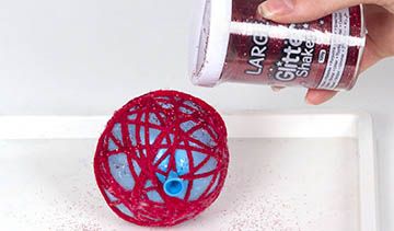 Glitter Yarn Baubles