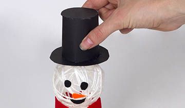 Yarn Snowman Decoration