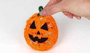 Pumpkin Yarn Decoration