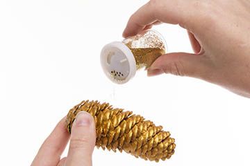 Gold & Silver Pinecone Decorations