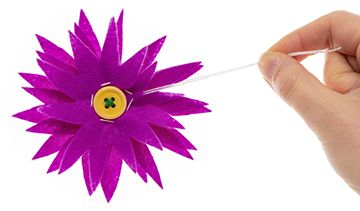 Thistle Felt Brooch