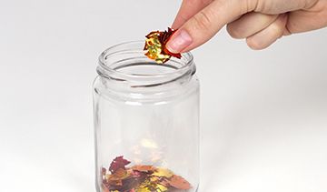 Falling Leaves Jar