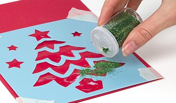 Glittery Christmas Cards