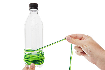 Yarn Wrap Water Bottle Christmas Tree