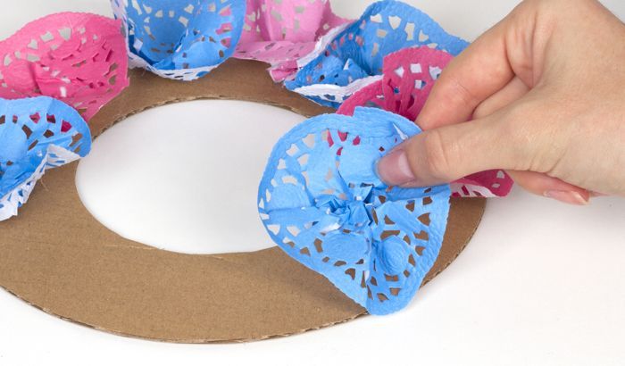 Paper Doily Wreath