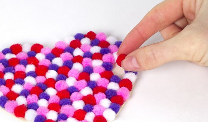 Heart Pom Pom Coaster