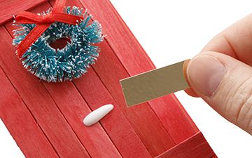 Christmas Door Pop Stick Card