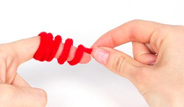 Christmas Pipe Cleaner Finger Puppets