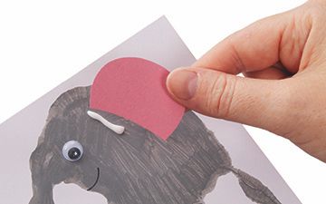 Diwali Elephant Handprint Card