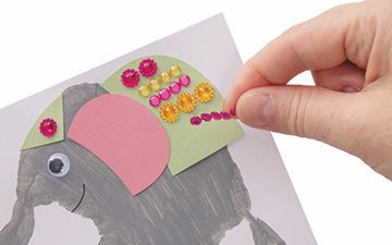 Diwali Elephant Handprint Card