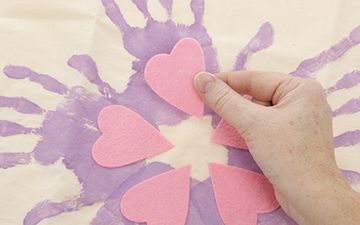 Handprint Flower Bag