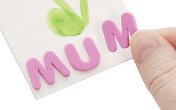 Mum Fingerprint Flower Bookmark