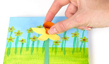 3D Daffodil Canvas