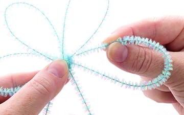 Glitter Pipe-Cleaner Snowflake