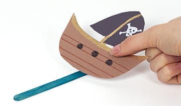 Paper Plate Pirate Boat