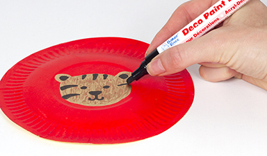 Year of the Tiger Paper Plate Drum