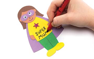 Super Hero Mum Puppets