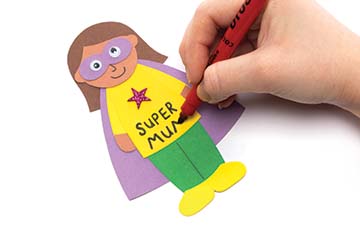 Super Hero Mum Puppets