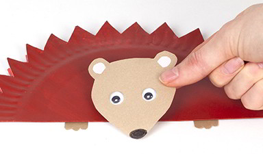 Paper Plate Hedgehog