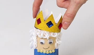 Queen Elizabeth II Cardboard Tube Mascot