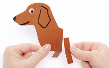 Cardboard Tube Sausage Dog