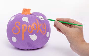 Spooky Painted Pumpkin