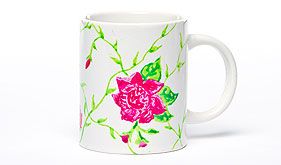 Pretty Flower Mugs