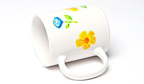 Pretty Flower Mugs