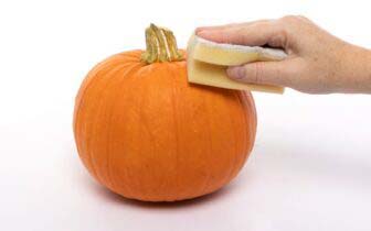 Paint Pour Pumpkin