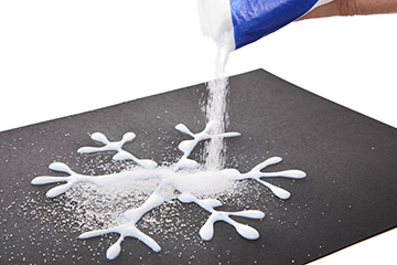 Salt Painting Snowflake