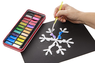 Salt Painting Snowflake