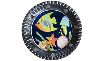 Porthole Ocean Scene