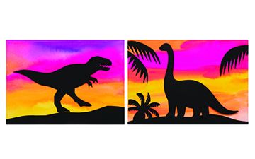 Sunset Dinosaurs