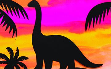 Sunset Dinosaurs