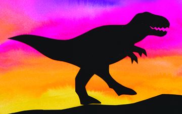 Sunset Dinosaurs