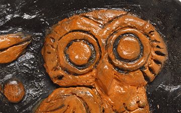 Owl Clay Relief