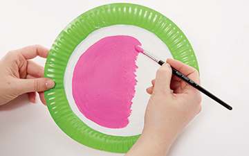 Watermelon Fractions Plate