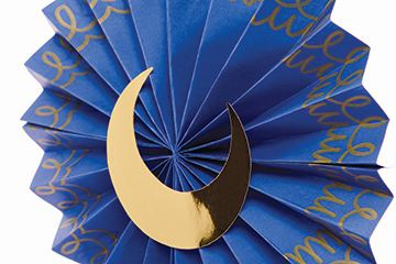 Moon and Star Fan Decorations