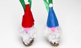 Gnome Pine Cone Decorations